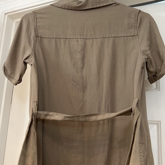 Tan Button Down Dress - Picture 5 of 5